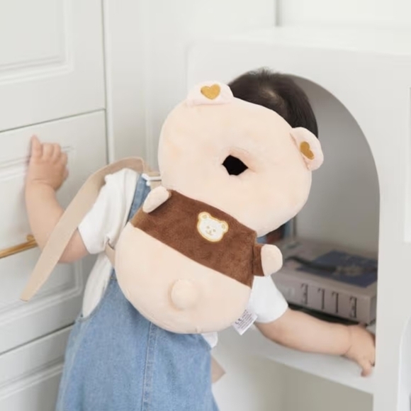 Baby Toddler Walker Head Protector Backpack Bear NEW - Picture 3 of 5